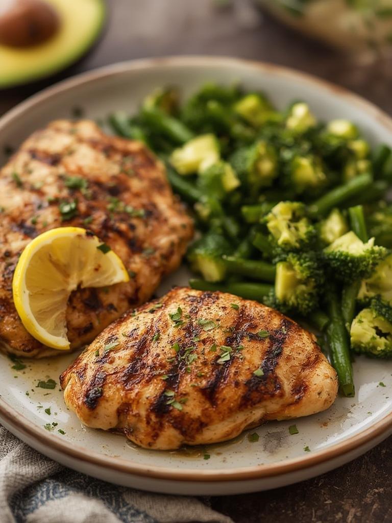 Grilled California Avocado Chicken Recipe served