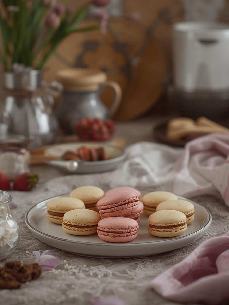 How to make macarons served
