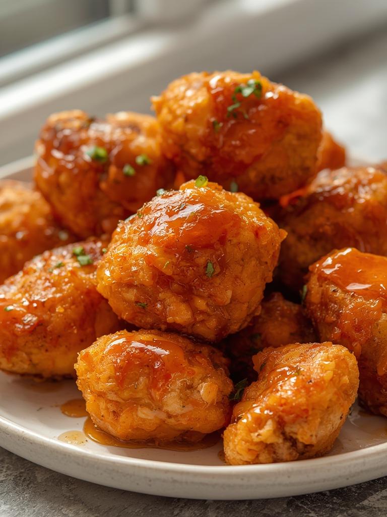 Golden Honey Garlic Chicken Bites