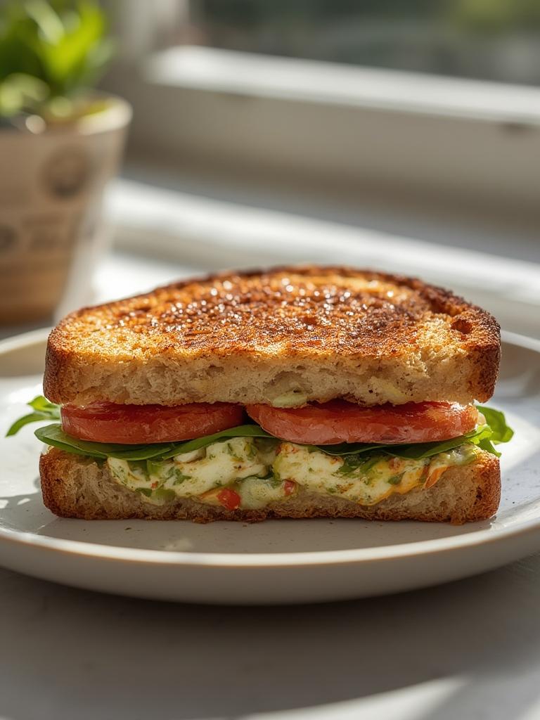 TikTok Baked Feta Veggie Melt