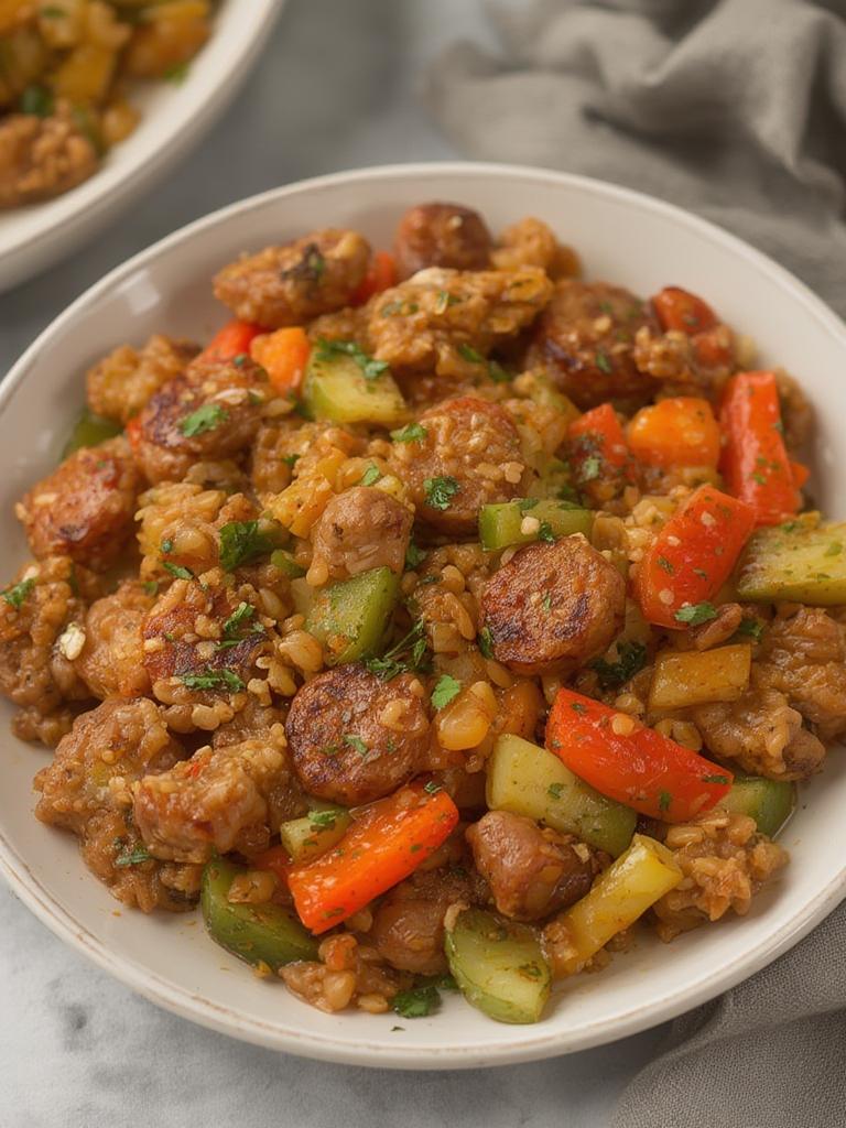 Sausage and Veggies Skillet