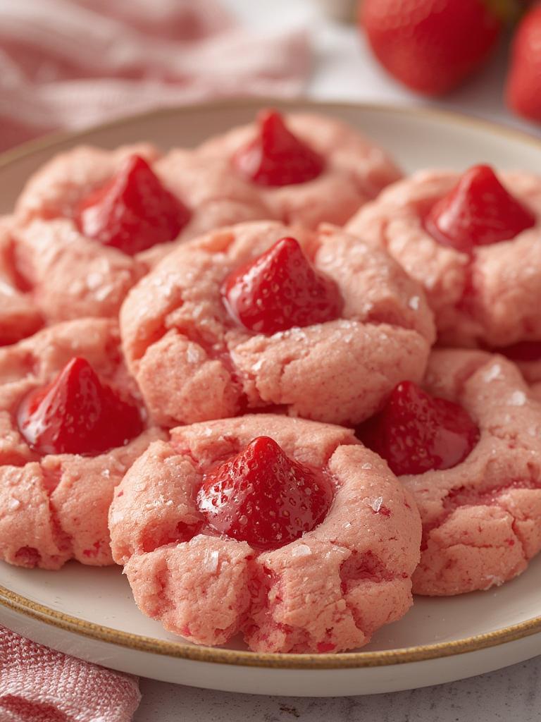 Strawberry Kiss Cookies