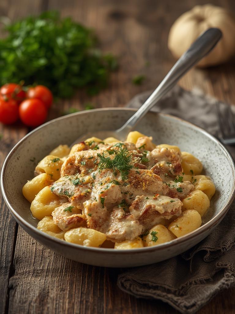 Creamy Crack Chicken Gnocchi
