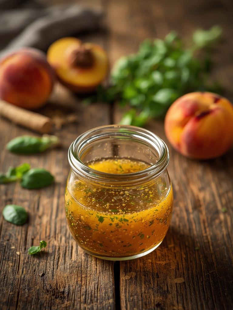Peach Honey Dijon Balsamic Vinaigrette