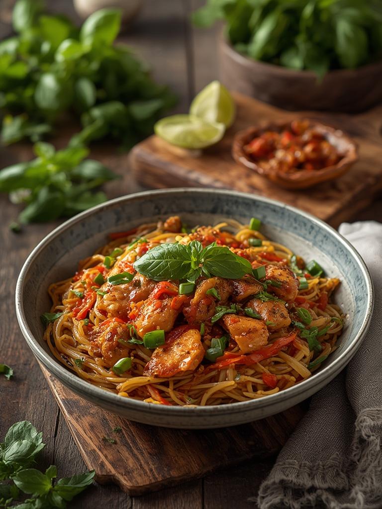 Spicy Thai Basil Chicken (Pad Krapow Gai)