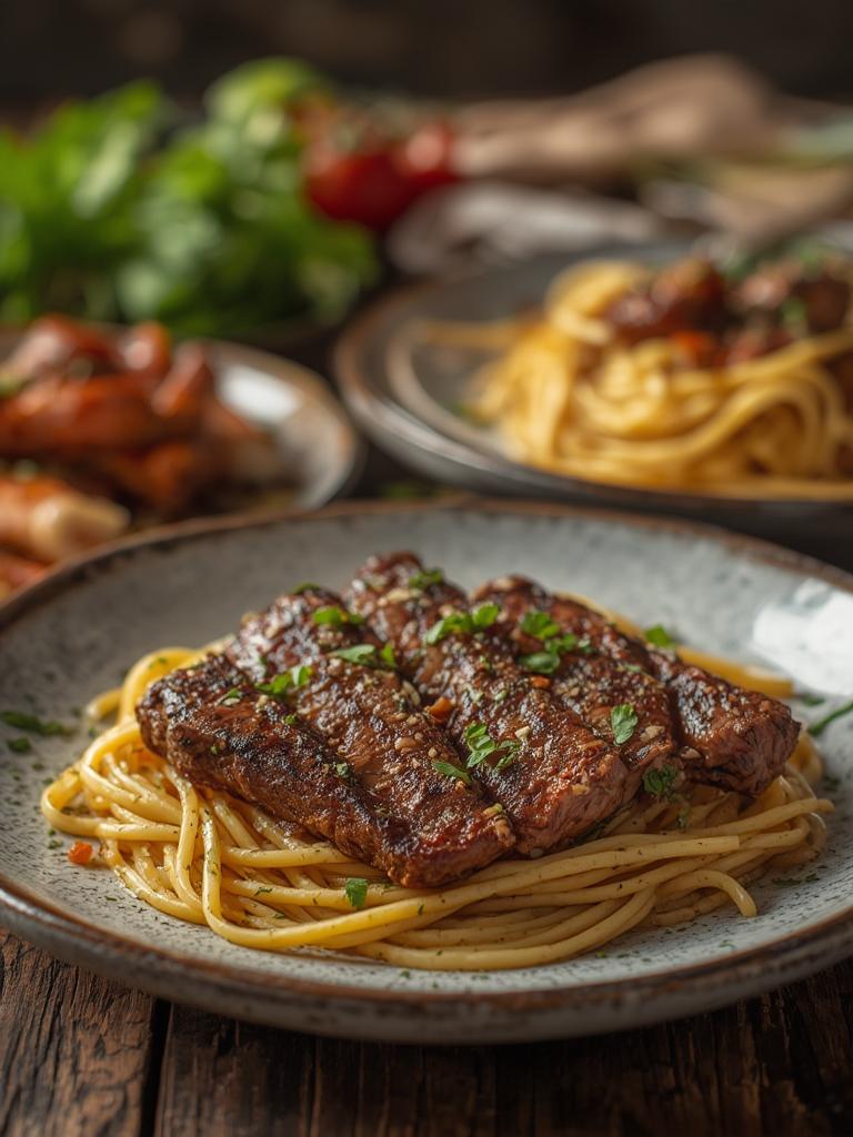 Steak and Pasta