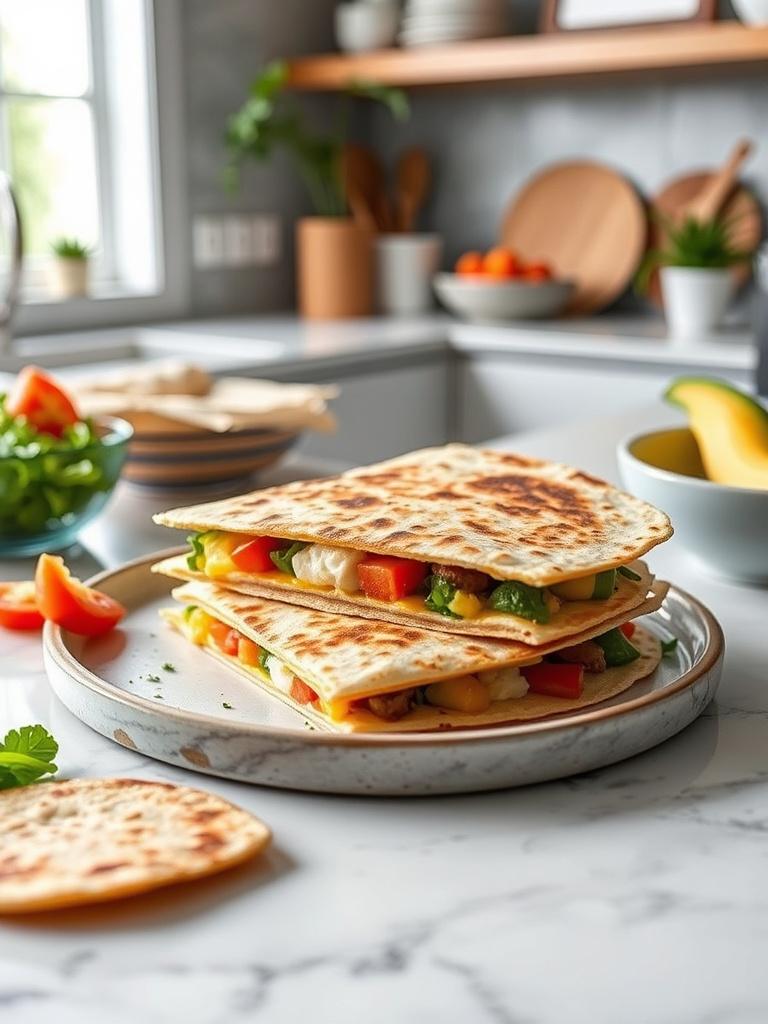 10-Minute Breakfast Quesadilla (High Protein)