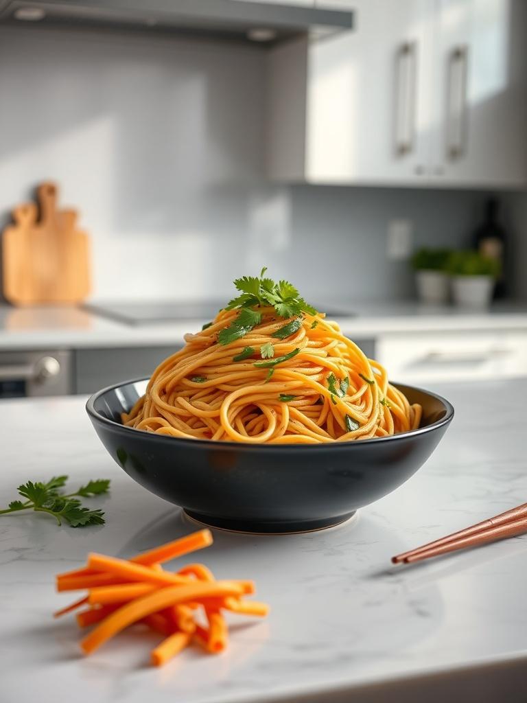 15-Minute Spicy Garlic Noodles