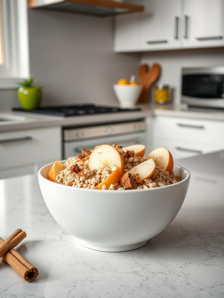 Healthy Apple Cinnamon Oatmeal