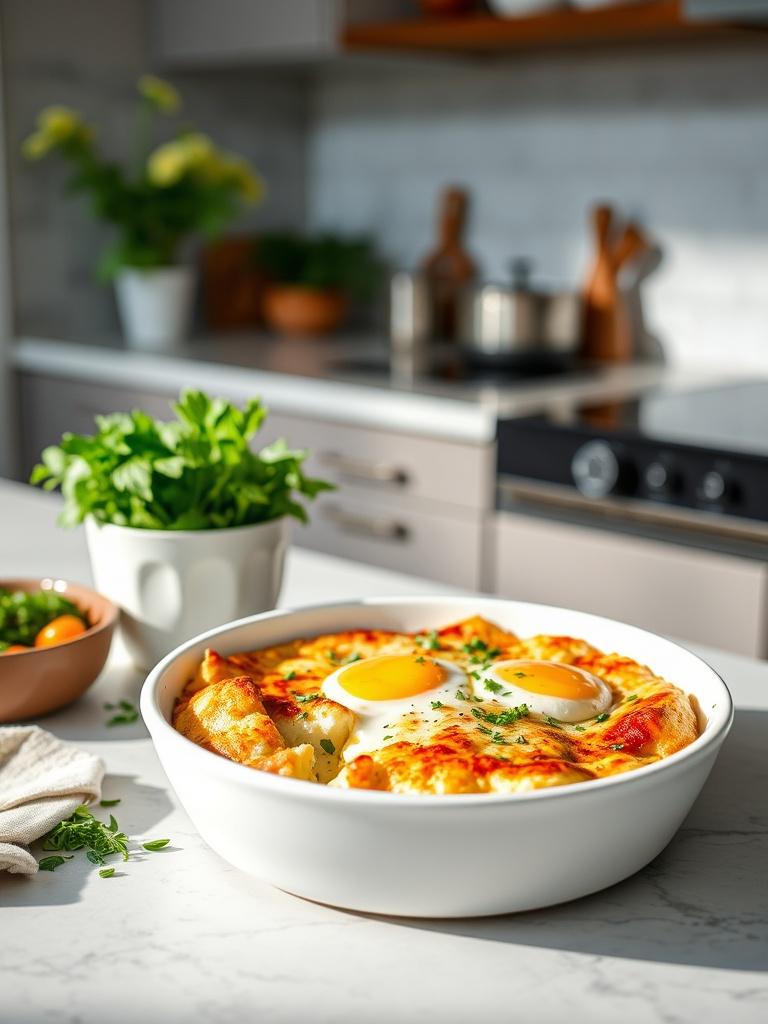 High-Protein Cottage Cheese Egg Bake