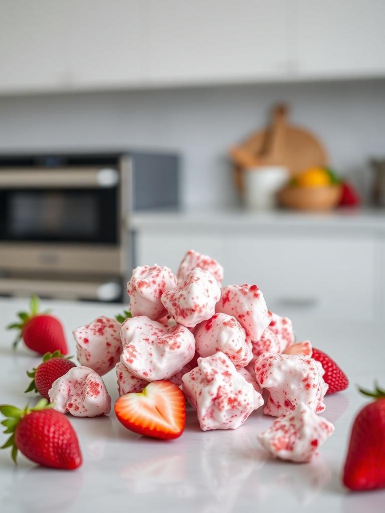 High Protein Strawberry Yogurt Clusters