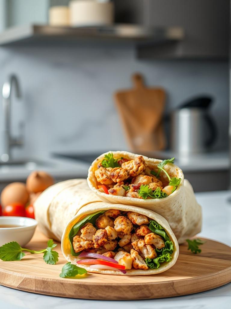 Homemade Chicken Shawarma Wrap