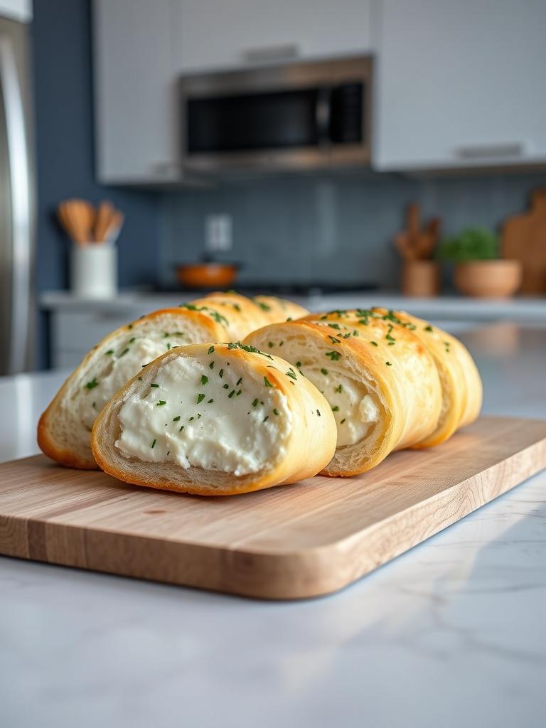Korean Cream Cheese Garlic Bread
