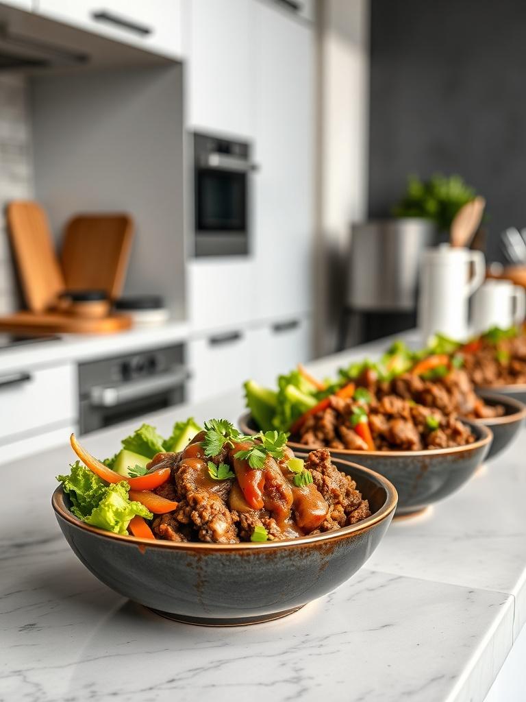 Viral Hot Honey Ground Beef Bowls